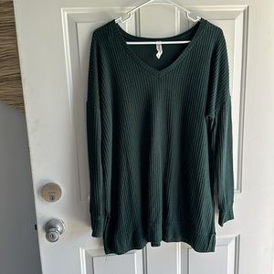 Hunter green thermal long sleeve